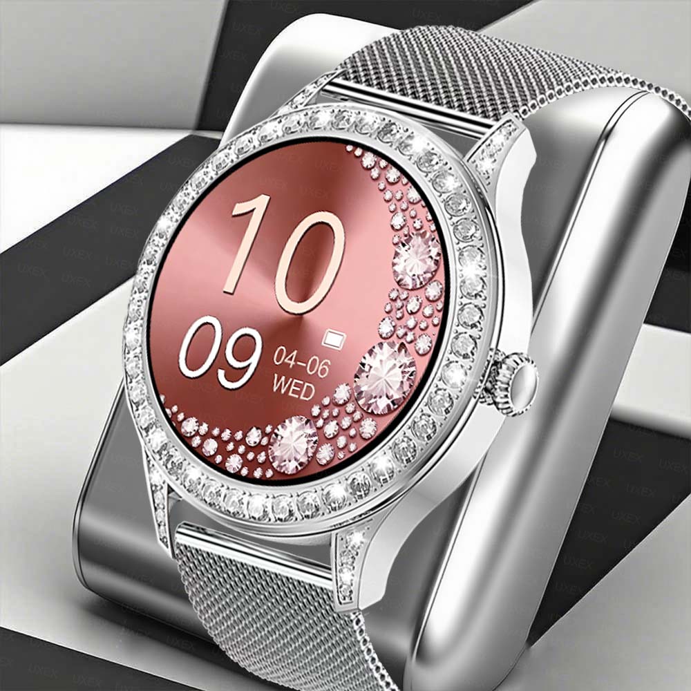 Watches Ladies Smartwatch - Elegancki, inteligentny zegarek damski, 1,27-calowy wyświetlacz,