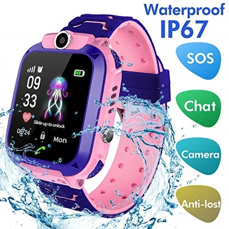 Smartwatch Digital Watches For Kid Girl - 2G Inteligentny zegarek dla dzieci SOS