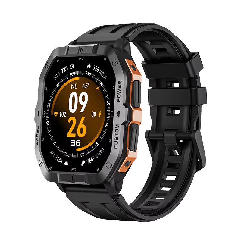 Altimeter Compass Watch - Modny, wodoodporny smartwatch z czujnikiem sześciu