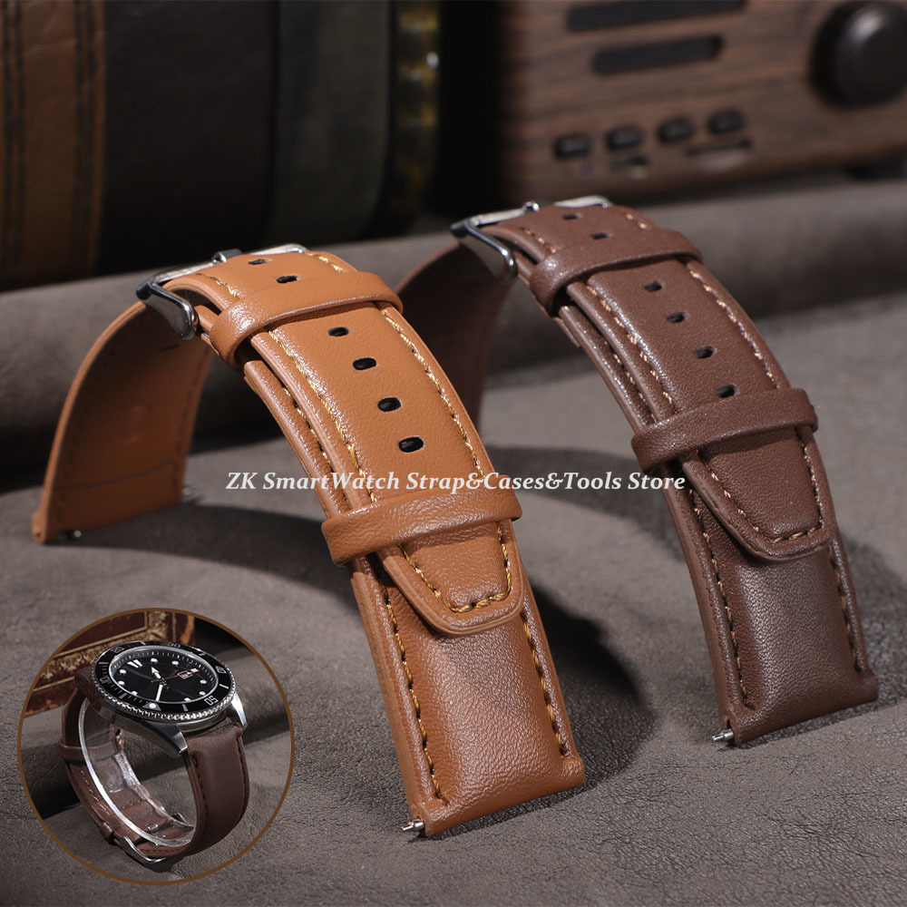 Smartwatch Vintage Watches For Women - Skórzany pasek do zegarka 22 mm