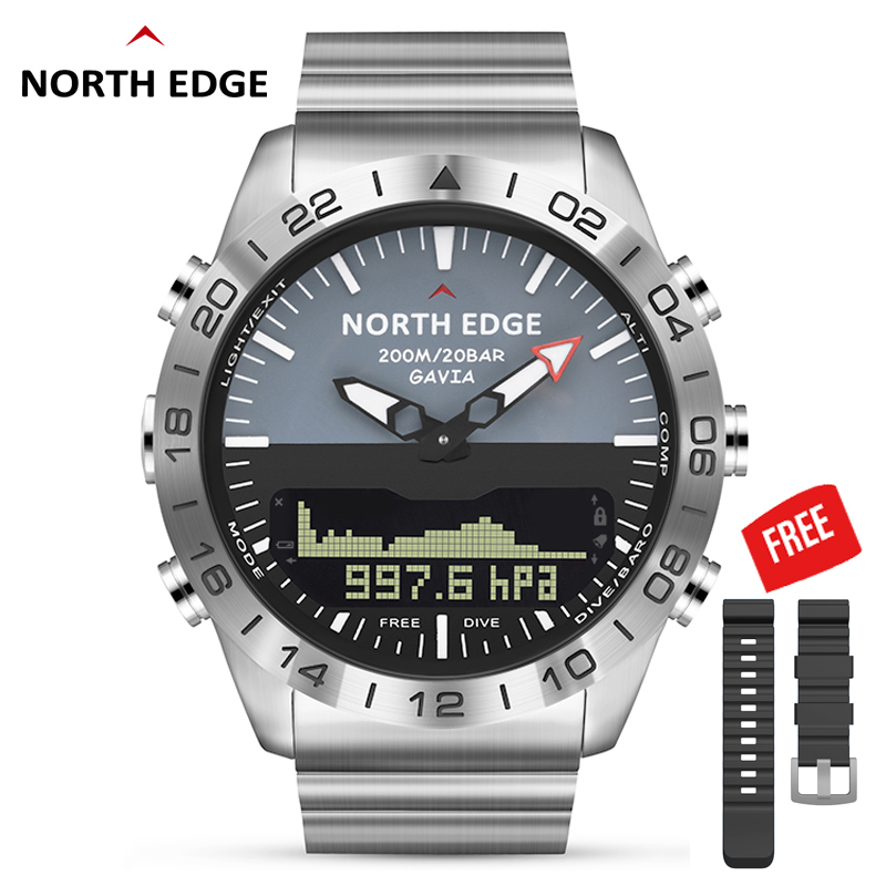 Altimeter Compass Watch - Mannen duiken Sport Digitaal horloge Herenhorloges