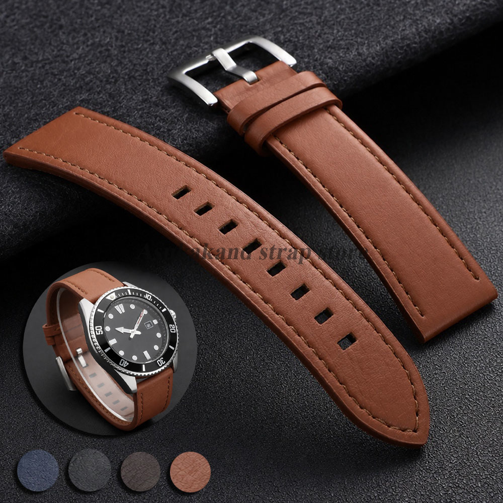 Watches Rolex Smartwatch - Skórzany pasek do zegarka, uniwersalny, 22