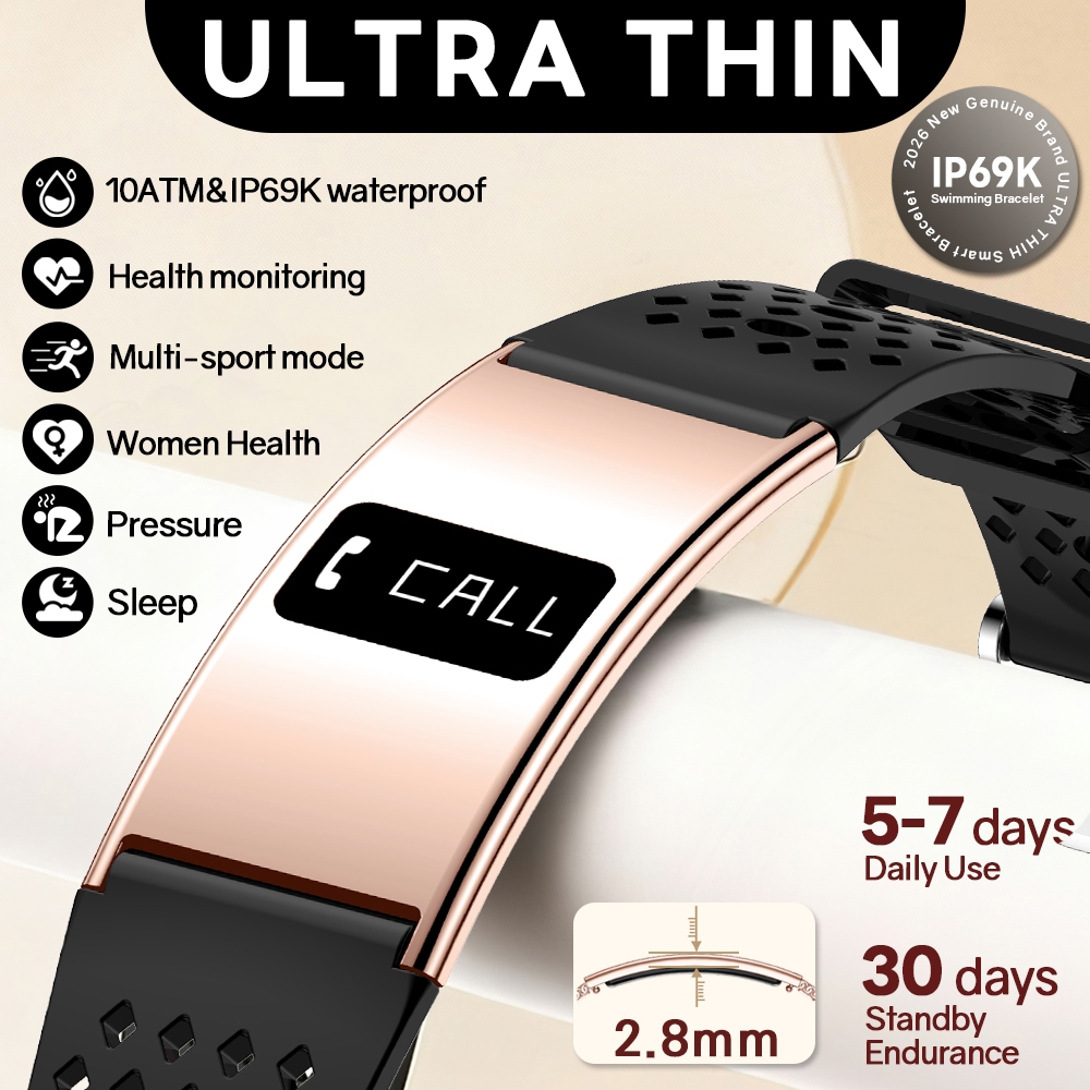 Watches Ladies Smartwatch - Ultracienka inteligentna bransoletka damska męska monitorująca