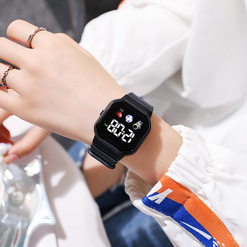 Smartwatch Watches For Girls - Zegarek elektroniczny LED, wielofunkcyjny zegarek elektroniczny