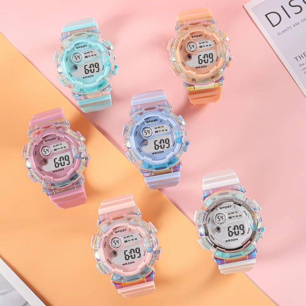 Smartwatch Digital Watches For Kid Girl - Wodoodporne sportowe zegarki dla dzieci, z