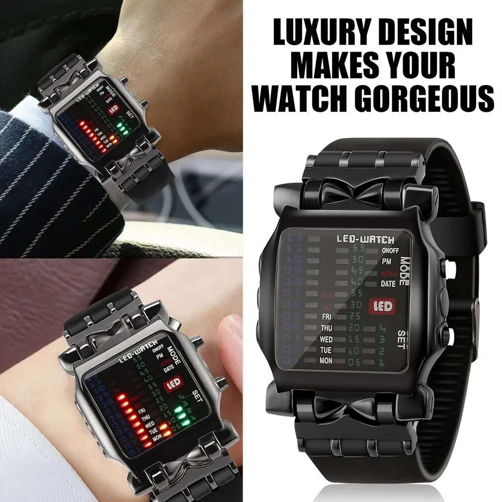 Binarny zegarek LED Kreatywny  – Timex Watches Smartwatch recenzja i cena