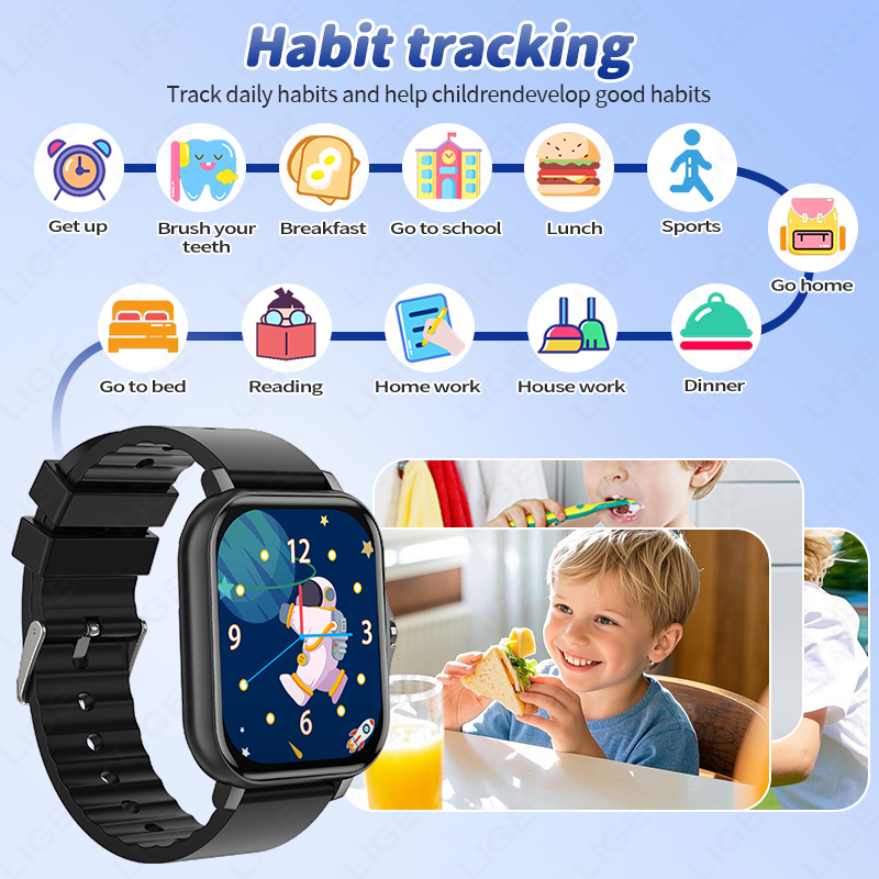 LIGE 2025 Audiobook Smartwatch – Smartwatch Digital Watches For Kid Girl recenzja i cena