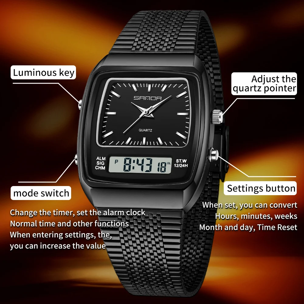 Zegarki SANDA Męskie Wodoszcze – Timex Watches Smartwatch recenzja i cena