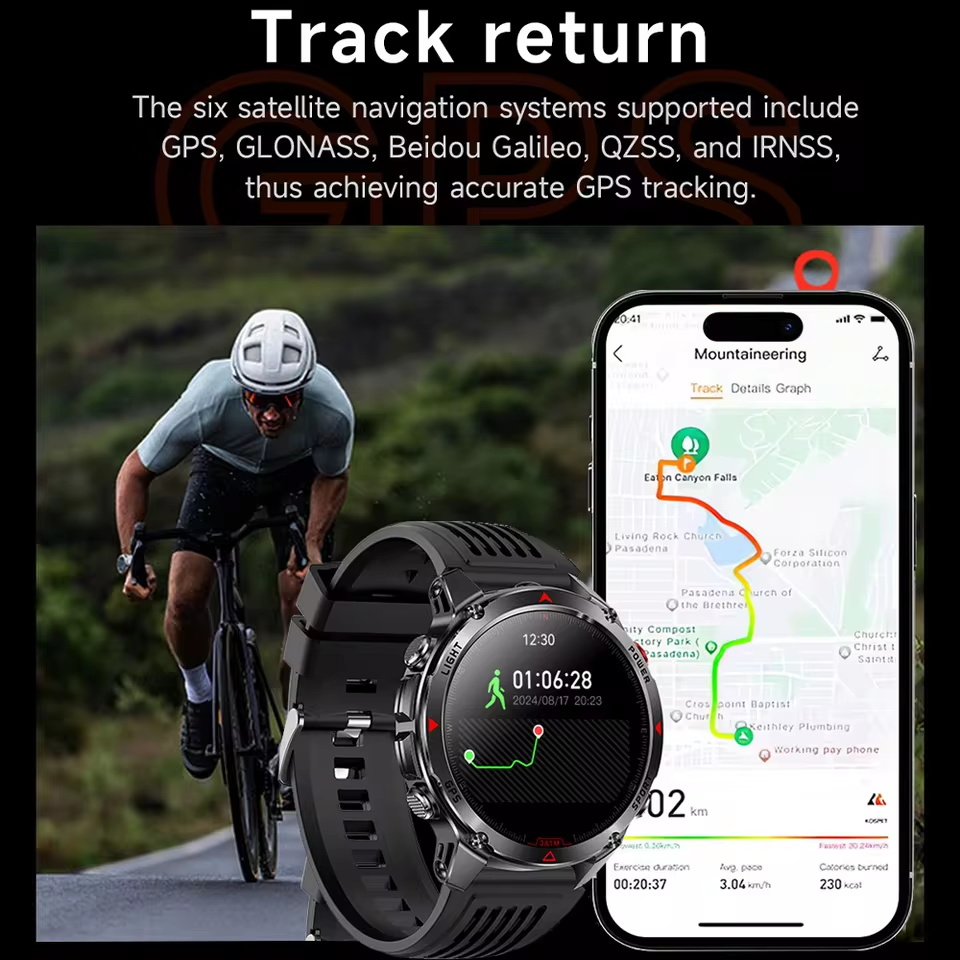 Wojskowy zegarek GPS do użytku – Altimeter Compass Watch recenzja i cena