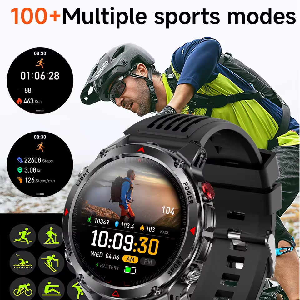 Wojskowy zegarek GPS do użytku – Altimeter Compass Watch recenzja i cena