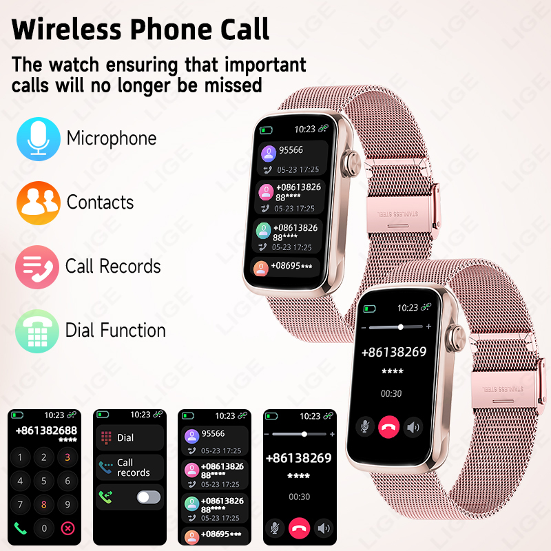 Smartwatch LIGE 1.47'' Damski  – Watches Ladies Smartwatch recenzja i cena
