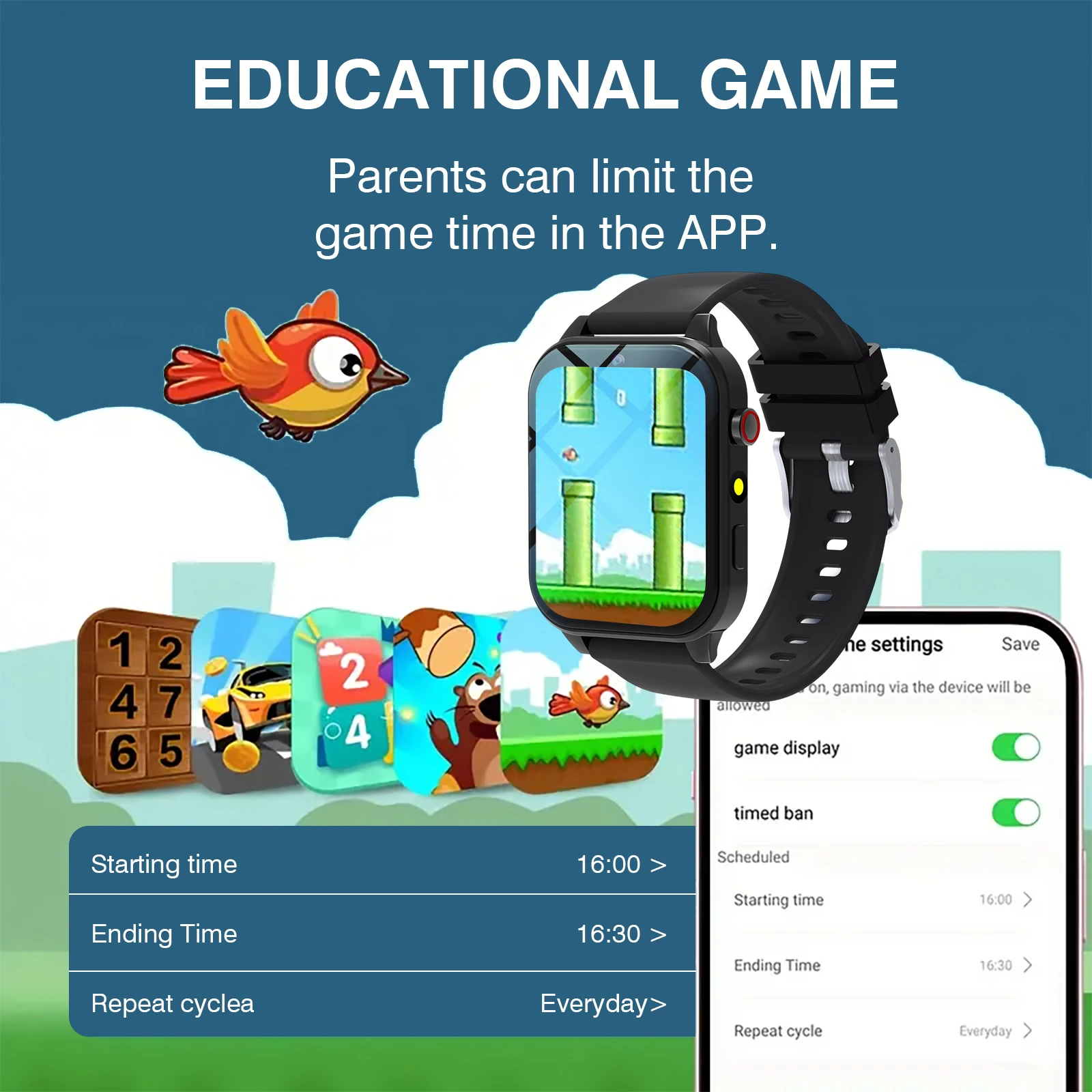 Smartwatch dla dzieci 18 gier  – Smartwatch Digital Watches For Kid Girl recenzja i cena
