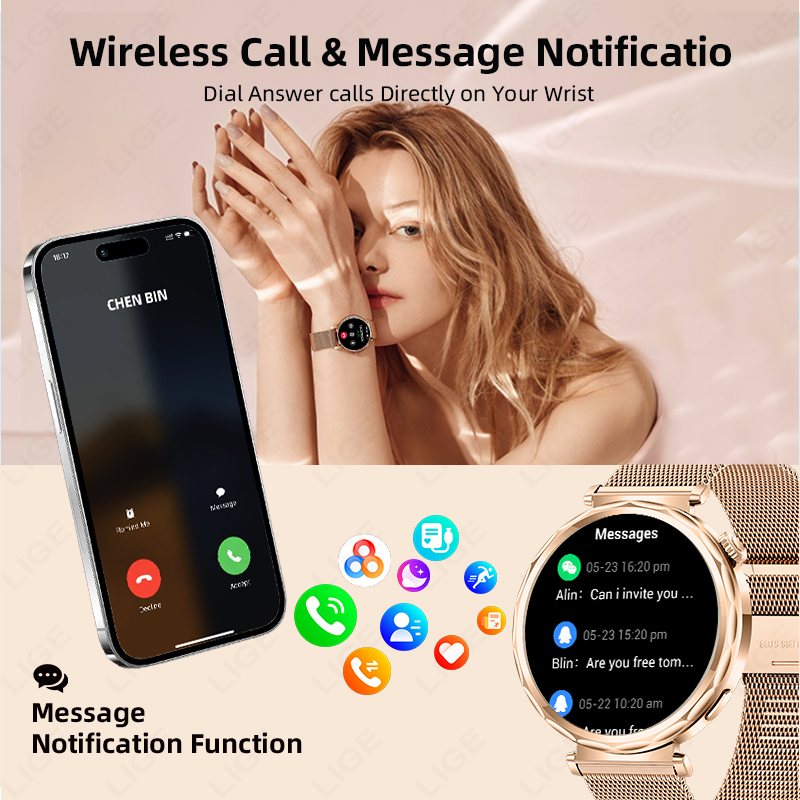LIGE 2026 Nowy Smartwatch Dams – Watches Ladies Smartwatch recenzja i cena
