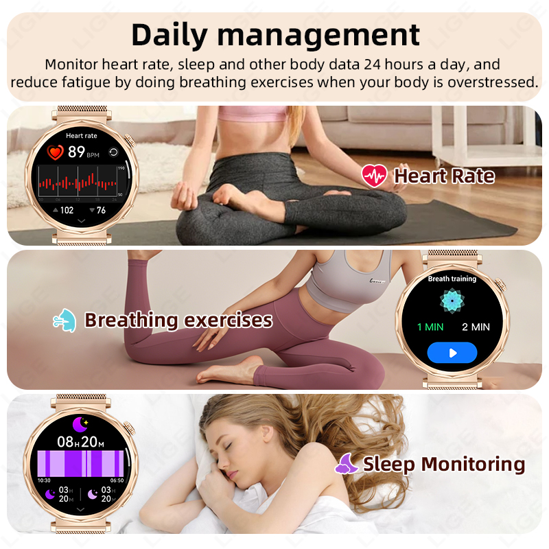 LIGE 2026 Nowy Smartwatch Dams – Watches Ladies Smartwatch recenzja i cena