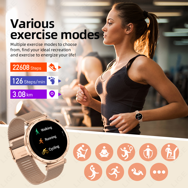LIGE 2026 Nowy Smartwatch Dams – Watches Ladies Smartwatch recenzja i cena