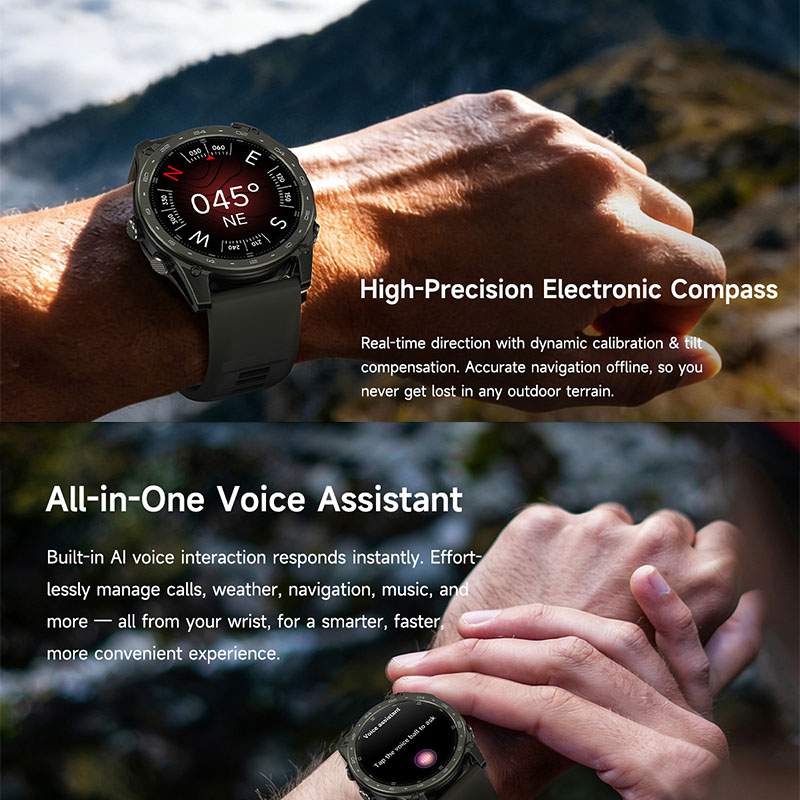 Nowy wodoodporny smartwatch 5A – Altimeter Compass Watch recenzja i cena
