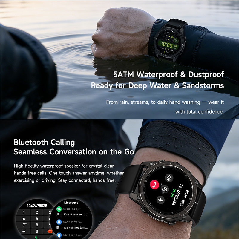 Nowy wodoodporny smartwatch 5A – Altimeter Compass Watch recenzja i cena